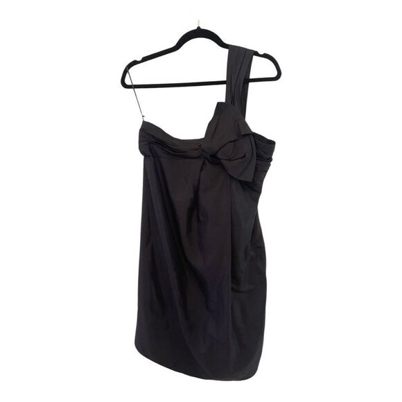 Gucci Black One-Shoulder Silk Cocktail Dress – Size 42 – Made in Italy - Picture 1 of 6